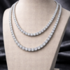 Moissanite Tennis Chain Silver