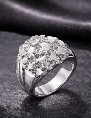 Silver Nugget Ring