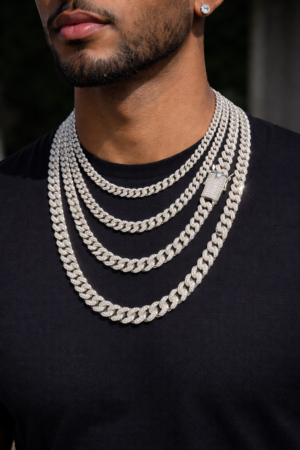 Classic Moissanite Cuban Link Chain