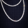 Moissanite Tennis Chain Silver