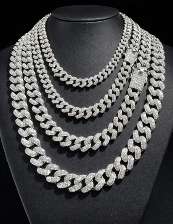 Classic Moissanite Cuban Link Chain