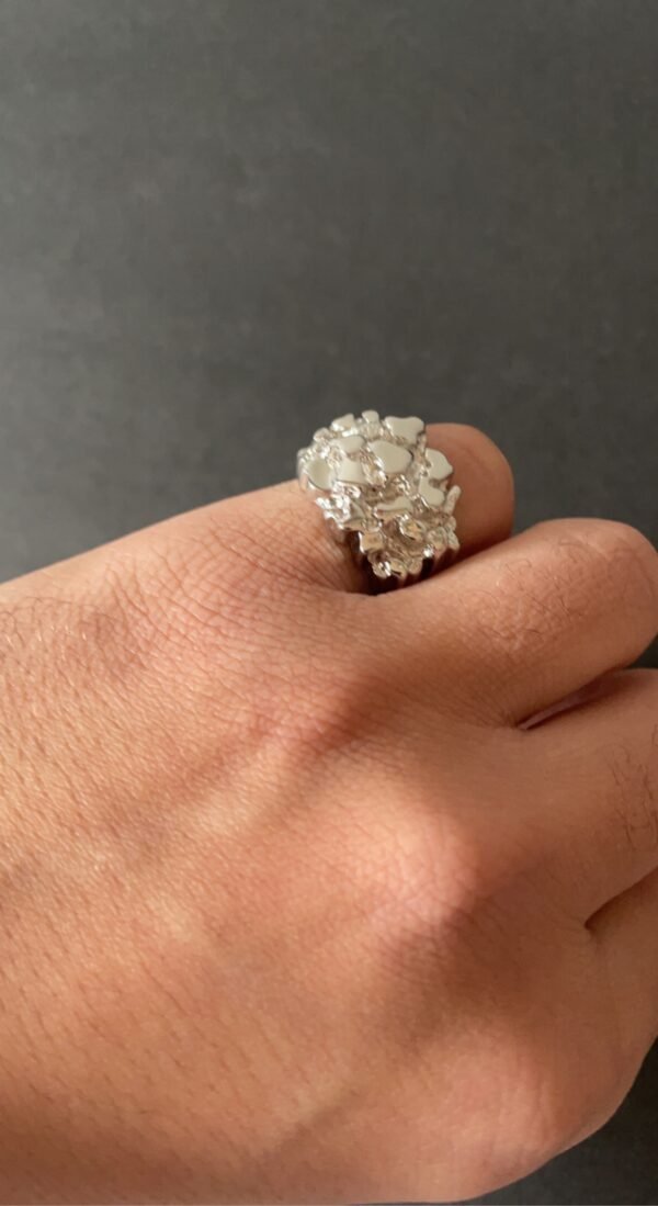 Silver Nugget Ring