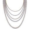 Moissanite Tennis Chain Silver