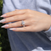 Moissanite Infinity Ring