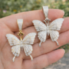Butterfly Moissanite Pendant