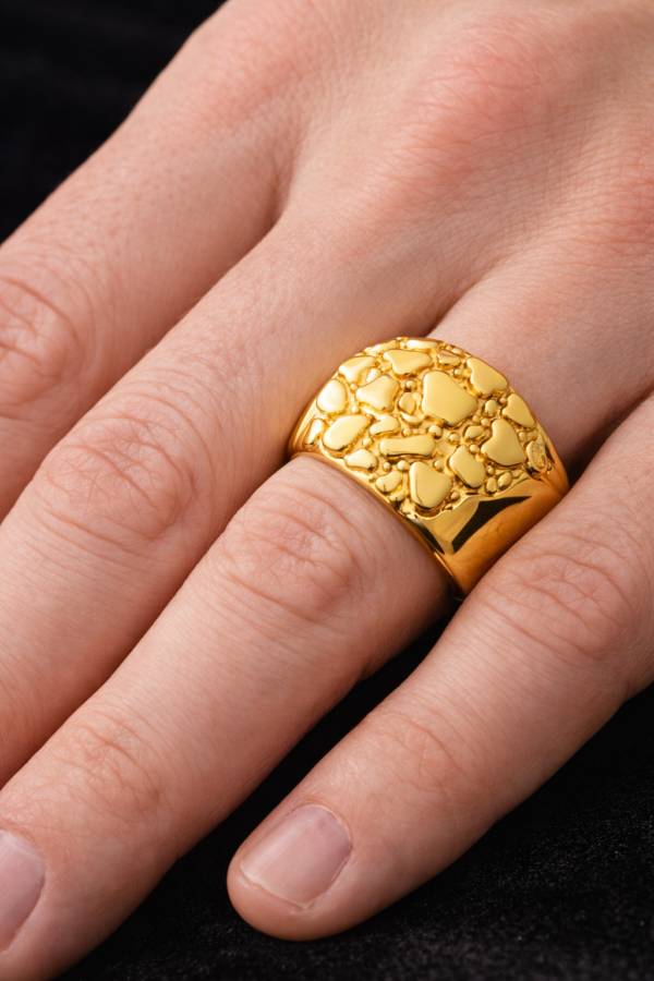 10K Gold Nugget Ring