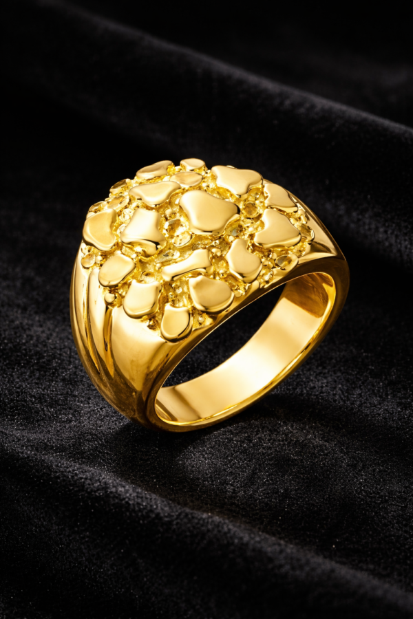 10K Gold Nugget Ring