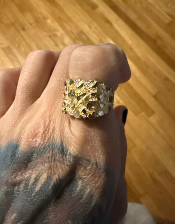 10K Gold Nugget Ring